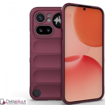 Magic Shield guminis dėklas - bordo spalvos (Nothing Phone 4A Pro) Magic Shield guminis dėklas - bordo spalvos (Nothing Phone 4A Pro)